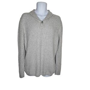 American Heritage Men's Gray Shawl Collar Pullover Sweater Size‎ M Knit Casual
